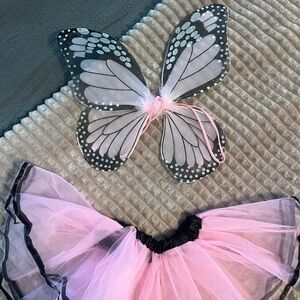 Pink and Black Butterfly Costume for Kids